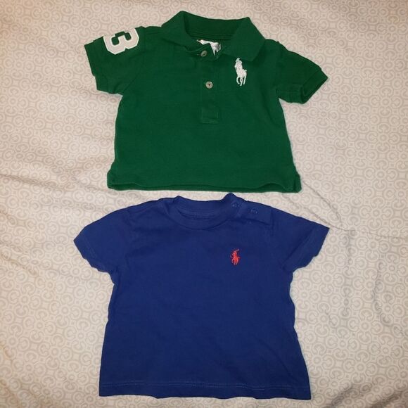 RALPH LAUREN POLO AND T SHIRT LOT SIZE 3 MONTHS - Picture 1 of 4